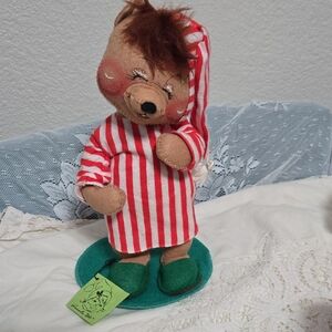 Vintage 1980's Annalee Christmas Bear